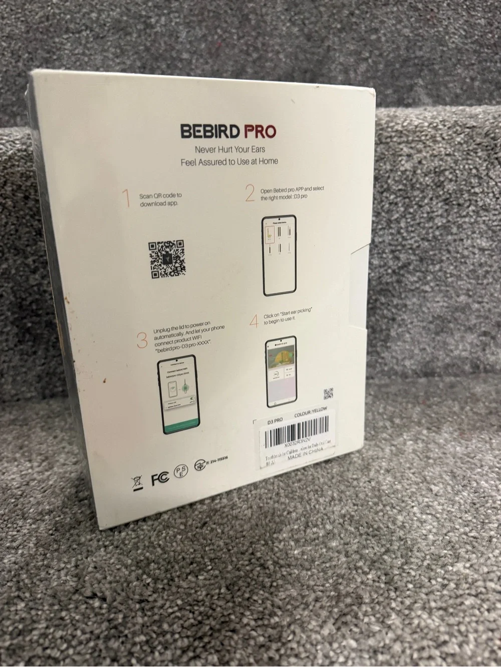 BEBIRD D3 PRO Giraffe Visual Ear Cleaning Tool - Yellow